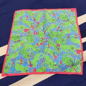 LILLY PULITZER via Palm Beach big cats at leisure silk scarf